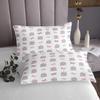 feelingyou Dreamy Castle L Gray Cartoon Hand-Drawn Bow and Butterfly Bedspread Set, Minimalist Princess Style, White Coverlet with 2 Pillow Shams view 4