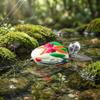 Soft Thunder Frog Lure with 3D Eyes and Natural Colors for Freshwater Bass, Snakehead, Salmon & Musky (G) view 4