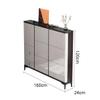 FAJNUZI2024 Entryway Shoe Rack, Ultra-Thin Shoe Cabinet with Folding Stool and Integrated Flip-Lid Storage view 2
