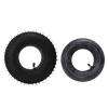 Kuuleyn Pneumatic Rubber Tires, Trolley Tire Replacement, Inflatable Inner and Outer Tires for Trolley Lawn Mowers, Curved Valve view 1