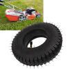 Kuuleyn Pneumatic Rubber Tires, Trolley Tire Replacement, Inflatable Inner and Outer Tires for Trolley Lawn Mowers, Curved Valve view 3