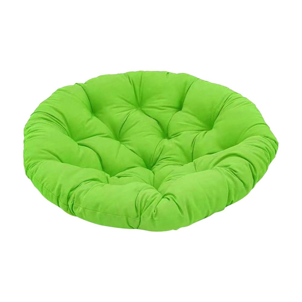 Wswqop Round Chair Cushion, Garden Seat Cushion, Armchair Cushion, Office Chair Cushion and Hammock Cushion, Soft Polyester, Green