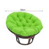 Wswqop Round Chair Cushion, Garden Seat Cushion, Armchair Cushion, Office Chair Cushion and Hammock Cushion, Soft Polyester, Green view 3