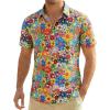 Men's Hawaiian Shirt, Short-Sleeve Retro Party Shirt view 1
