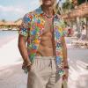 Men's Hawaiian Shirt, Short-Sleeve Retro Party Shirt view 3