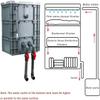 WTLONBF Aquarium Filter, Large External Water Circulation System for Ponds and Aquariums, DIY Filter Box, Drip Box, No Pump or Filter Media view 4