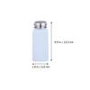 UKCOCO 3-Pack White Plastic Refillable Push-Dispensing Bottles view 2