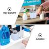 UKCOCO 3-Pack White Plastic Refillable Push-Dispensing Bottles view 3
