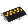 Generic Rubber Curb Ramps, Threshold Ramps, Non-Slip Loading Ramps, 50 x 28 x 8 cm view 2