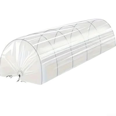Compact 2-in-1 Garden Greenhouse Shade Tunnel, Transparent PE Row Cover for Sun and Wind Protection, Ideal for Small Outdoor Areas