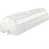 Compact 2-in-1 Garden Greenhouse Shade Tunnel, Transparent PE Row Cover for Sun and Wind Protection, Ideal for Small Outdoor Areas view 1