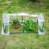 Vibsky PVC Tunnel Greenhouse Cover for Garden Plants, White, 120 x 60 x 50 cm view 3