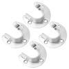 Tofficu Stainless Steel Closet Rod Holder with Bracket and Screws view 1