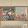 SMZhomeone 1-Piece Rose and Butterfly Window Decal, Whimsical Floral Sticker with Double-Sided Visibility, Waterproof PVC Sticker for Spring Home Decor, 89 x 296 cm view 4