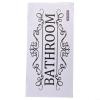 Bathroom Rules Sign, Vinyl Wall Sticker view 2