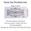 Bathroom Rules Sign, Vinyl Wall Sticker view 4