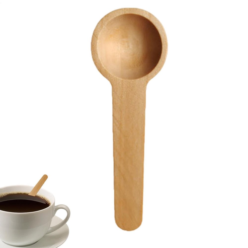 Mini Wooden Spoon, Bath Salt Scoop | Mini Milk Powder Spoon from Lotus Wood - Reusable Spoon for Honey, Desserts, Appetizers, Coffee, Tea