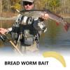50-Piece Simulated Floating Bread-Worm Fishing Bait view 3