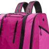 Okiyakusama 38L Ski Boot Backpack with Extra Boot Compartment and Ventilation, Waterproof Polyester Sports Bag, Large Equipment Bag, Snowboard Bag with Drainage Hole, Pink view 2