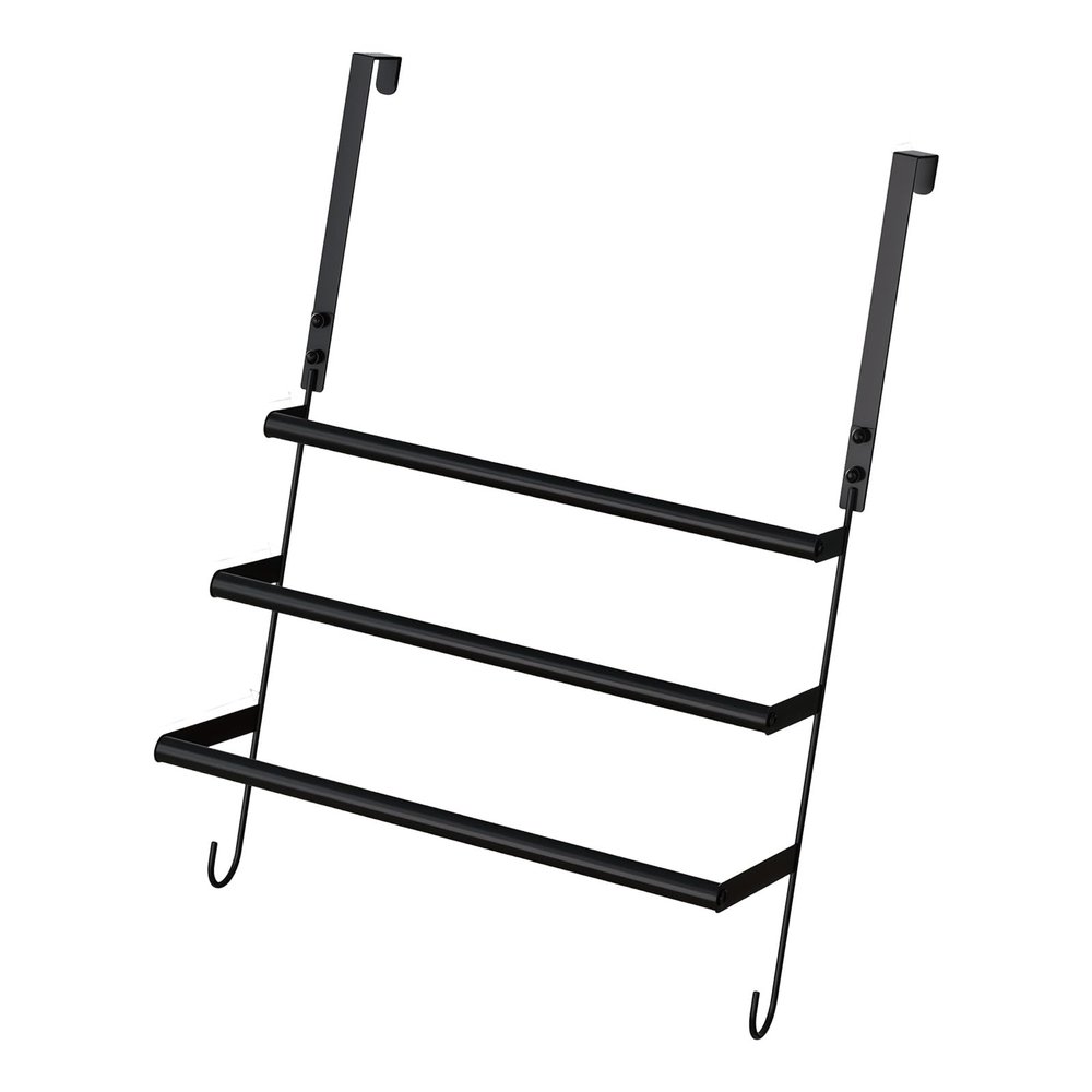 Tsophreniq 24-Inch Over-the-Door Stainless Steel Towel Rack for Bathroom and Kitchen