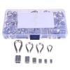 KICHOUSE 240-Piece Stainless Steel Crimp Sleeves for Wire Ropes with Double Crimp Loop view 1