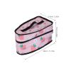 Pink Polyester Strawberry Pattern Iron Bag for Travel view 2