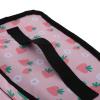 Pink Polyester Strawberry Pattern Iron Bag for Travel view 3