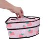 Pink Polyester Strawberry Pattern Iron Bag for Travel view 4