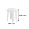 LABRIMP Non-Slip White Plastic Children's Stool view 2