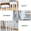 LABRIMP Non-Slip White Plastic Children's Stool view 3