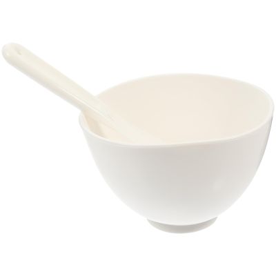 500 mL Round PP Mask Mixing Bowl, White, 1-Piece Set