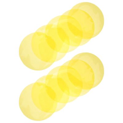 SOIMISS 10-Piece Self-Adhesive Yellow PET Gel Filters for LED Lamps