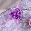 Gadpiparty Rose Soap Box - 6pcs Purple Heart Shaped view 2