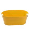 Generic Oval Galvanized Metal Ice Bucket, Beverage Cooler, Multipurpose Beverage Tub, Easy to Clean (Yellow) view 1