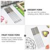 24 cm Stainless Steel Fondue Forks, 12-Pack for Fruit and Desserts view 3