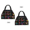 Colorful Open-Ended Firewood Carrier with Dog Paw Print view 2