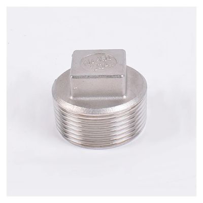 MQXFCZUX 304 Stainless Steel Outer Plug, Square Corner Plug, Stuffer, Sanitary Accessory, 1-inch Pipe Connector