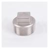 MQXFCZUX 304 Stainless Steel Outer Plug, Square Corner Plug, Stuffer, Sanitary Accessory, 1-inch Pipe Connector view 1