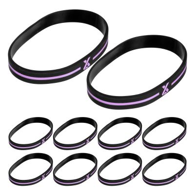 Holibanna Silicone Donation Bracelets, 30-Piece Set, for Breast Cancer Awareness, Men and Women