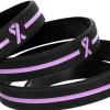 Holibanna Silicone Donation Bracelets, 30-Piece Set, for Breast Cancer Awareness, Men and Women view 3