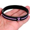 Holibanna Silicone Donation Bracelets, 30-Piece Set, for Breast Cancer Awareness, Men and Women view 4