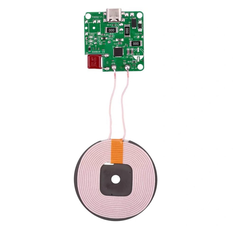 ljhnba Stable 15 W Fast-Charging Wireless Charging Module for Smartphone Projects, 0–10 mm Range