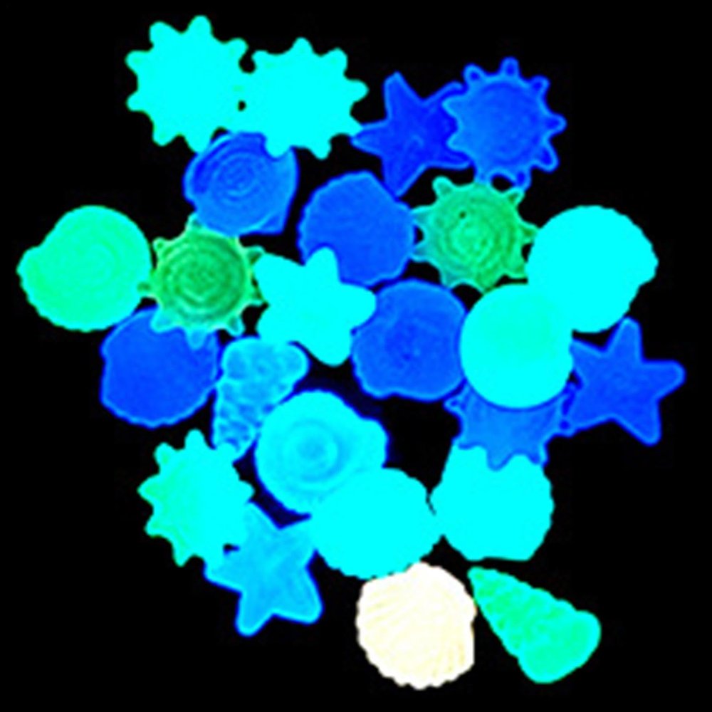 300 Colorful Glow-in-the-Dark Resin Pebbles
