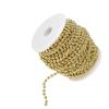 RhineCart Basics High-Gloss Galvanized Beaded Chain Garland, 6 mm Beads, 25 m Roll, Gold view 1