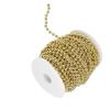 RhineCart Basics High-Gloss Galvanized Beaded Chain Garland, 6 mm Beads, 25 m Roll, Gold view 2