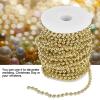 RhineCart Basics High-Gloss Galvanized Beaded Chain Garland, 6 mm Beads, 25 m Roll, Gold view 3