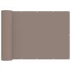 vidaXL Balcony Privacy Screen 180 x 700 cm Fabric with PU Coating Taupe view 1