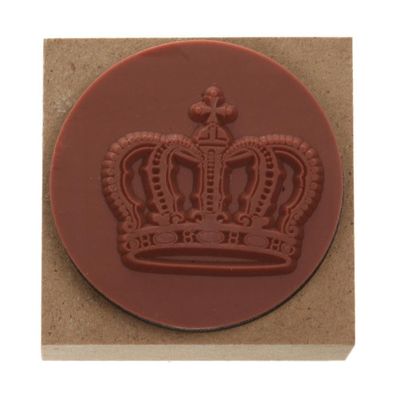 QLECXZI Wooden Crown Stamp