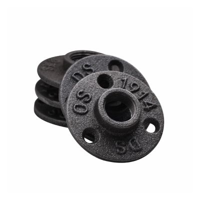 1-Piece Antique Cast Iron Pipe Flange, DN15/DN20