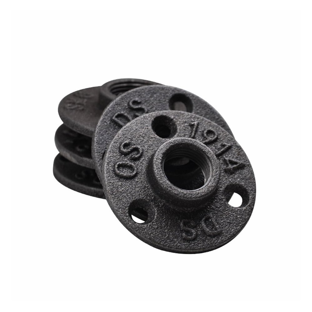 1-Piece Antique Cast Iron Pipe Flange, DN15/DN20